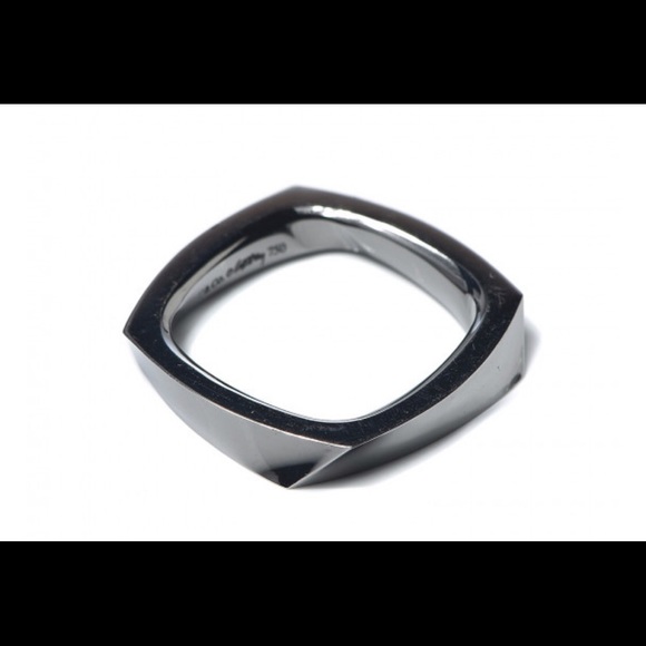 🖤 Tiffany & Co. x Frank Gehry Torque Rings in 18K Rose Gold and Black Go… - Picture 6 of 6